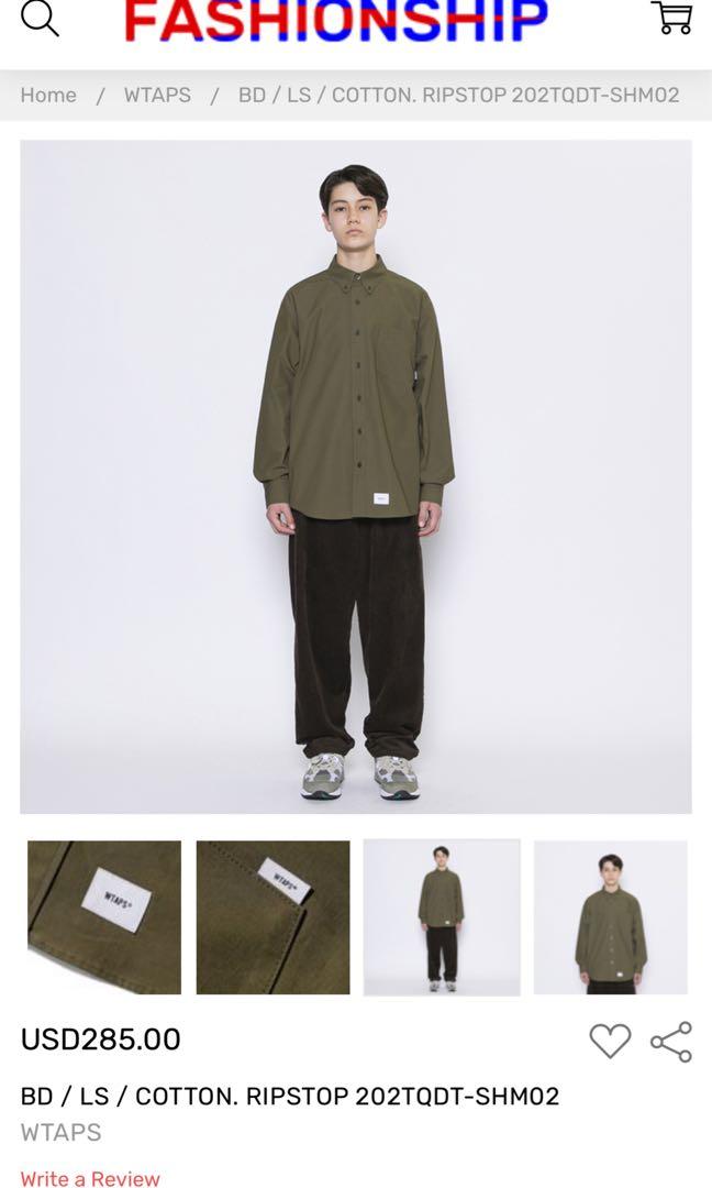 WTAPS BD/LS COTTON .TWILL SHIRTS, 男裝, 上身及套裝, 西裝- Carousell