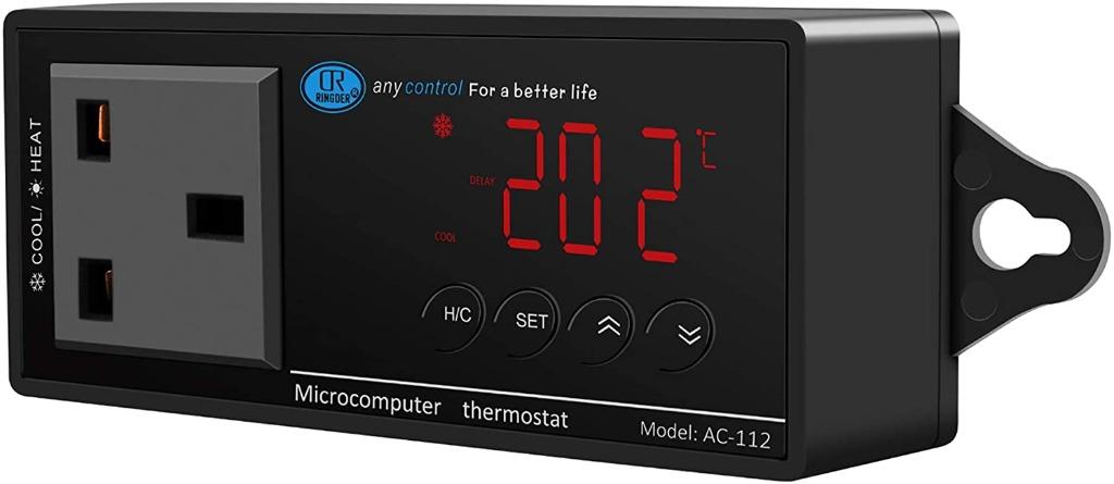 Digital Temperature Controller Thermostat For Reptile Incubator Greenhouse  AquariumUS Plug 110V