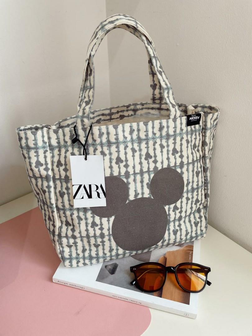 Zara mickey tote store bag