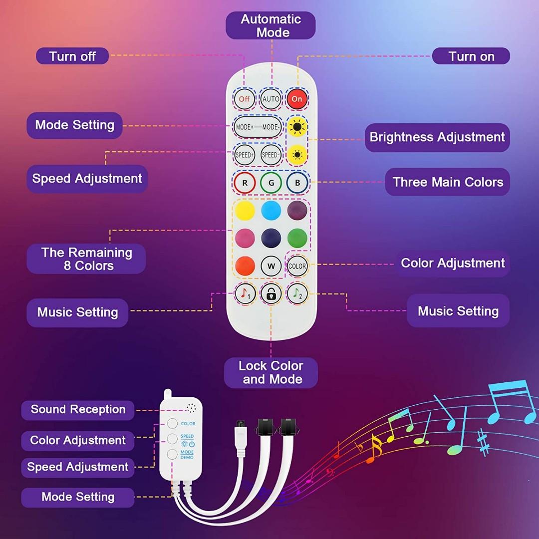 10M LED Strip Lights with Remote, ISUDA