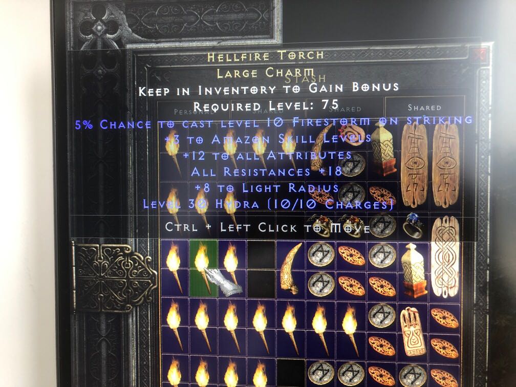 12/18 Amazon torch ztorch zontorch d2r, Video Gaming, Gaming