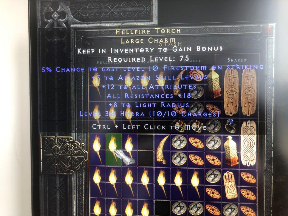 12/18 Amazon torch ztorch zontorch d2r, Video Gaming, Gaming