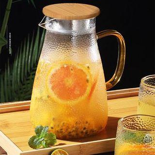 1800ml High Temperature Resistant Glass Kettle for Tea Coffee Juice with Stainless Strainer