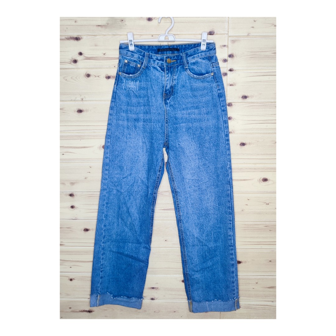 28 Inches High Waisted Denim Jeans 