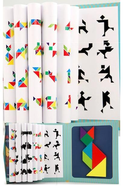3D Magnetic Toys Jigsaw Tangram Puzzles for Kids Game Montessori ...