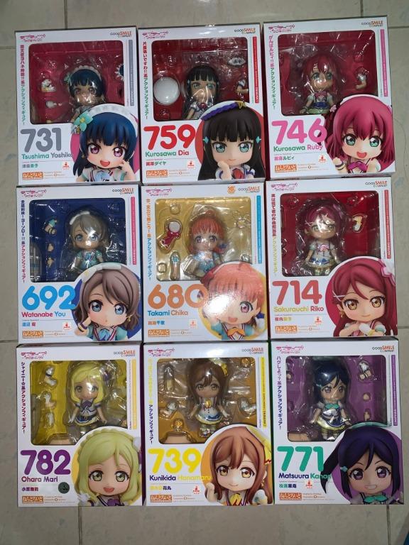已開 無display 黏土人lovelive Sunshine 1set不散 Aqours 水團 680 692 731 714 739 746 759 771 7 興趣及遊戲 玩具 遊戲類 Carousell