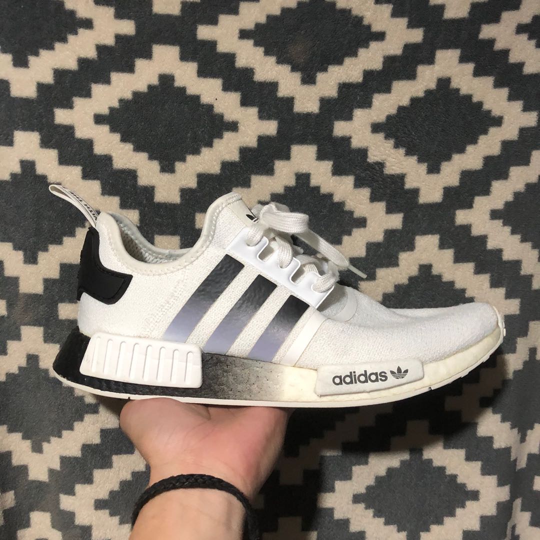 Nmd white black gradient top