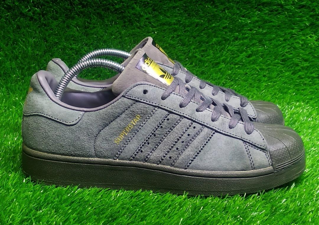 ADIDAS SUPERSTAR GREY SUEDE LEATHER