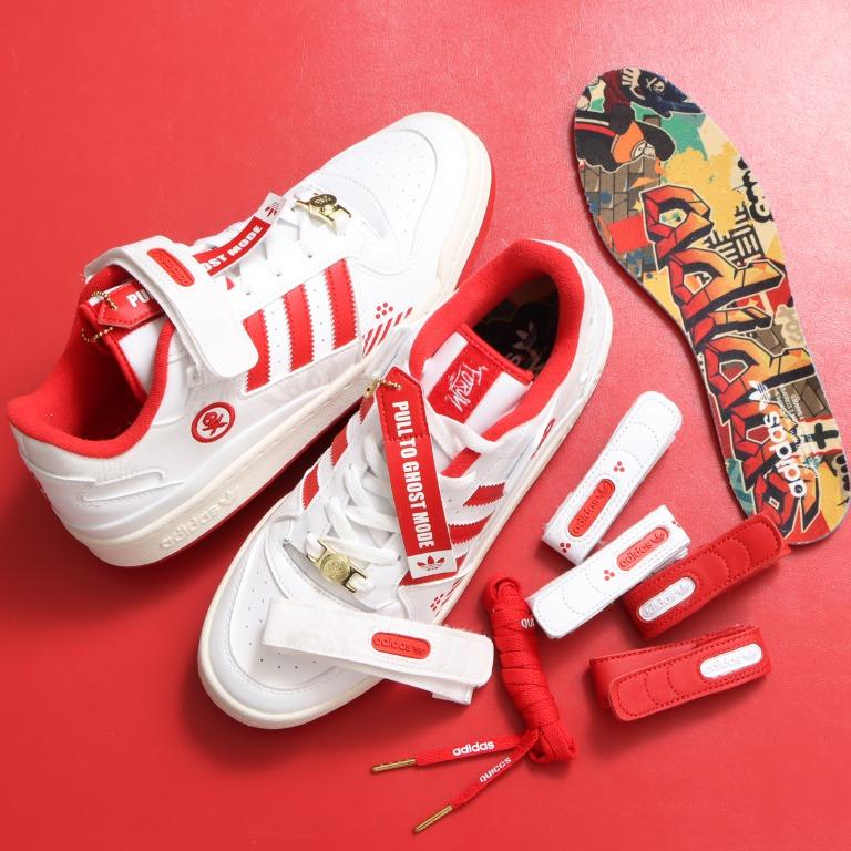 Adidas x Quiccs Forum Low Stripes Earned GW3493, Fesyen Pria, Sepatu ,  Sneakers di Carousell