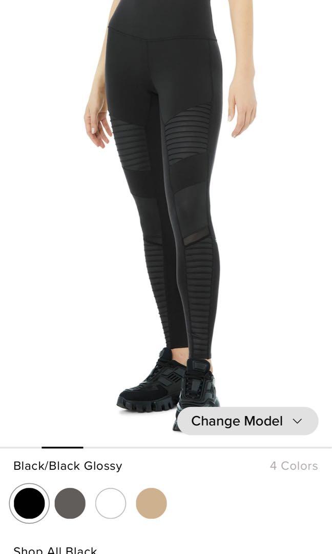 Alo yoga moto leggings, Olah Raga, Baju 
