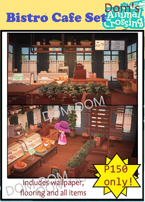 Animal Crossing New Horizons ACNH bistro cafe elegant living