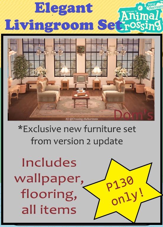 Animal Crossing New Horizons ACNH bistro cafe elegant living