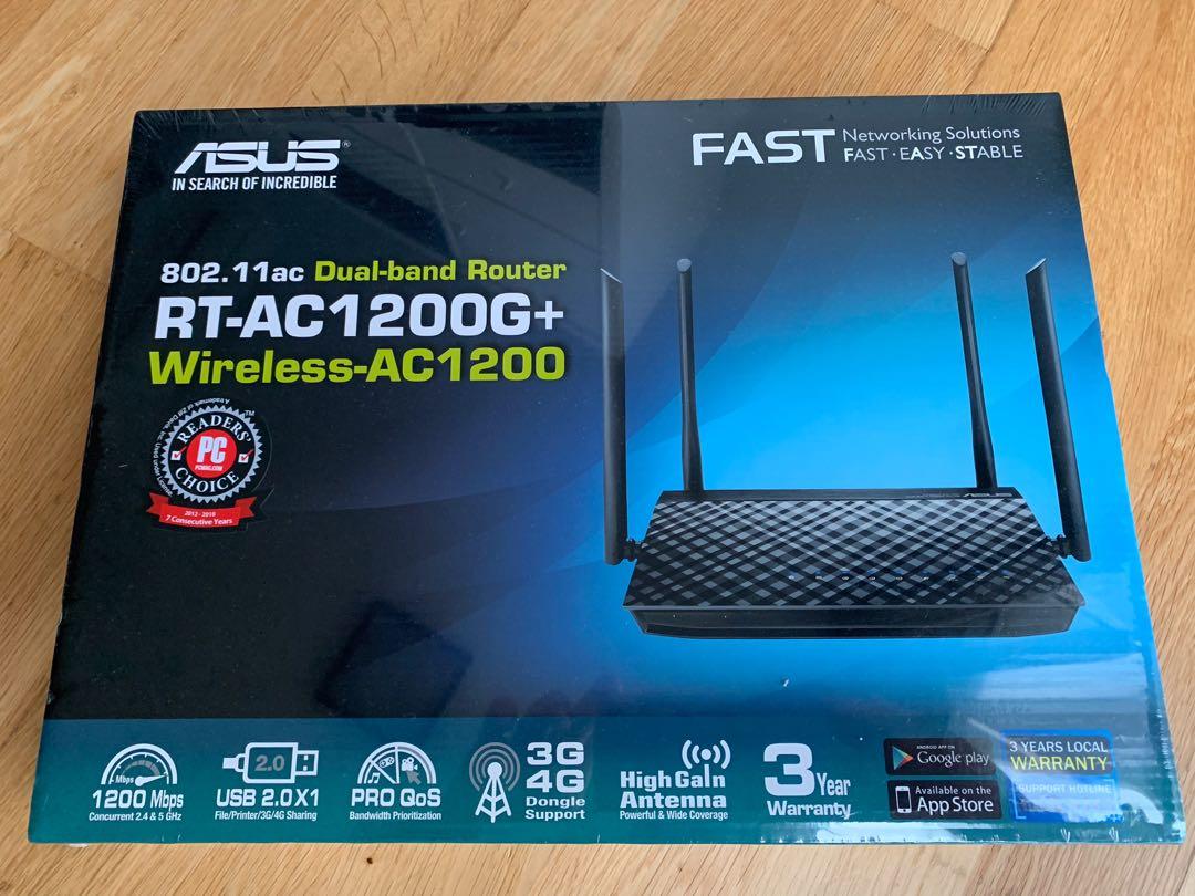 RT-AC1200G+ - Brand New, & Tech, Parts Accessories, Networking on Carousell