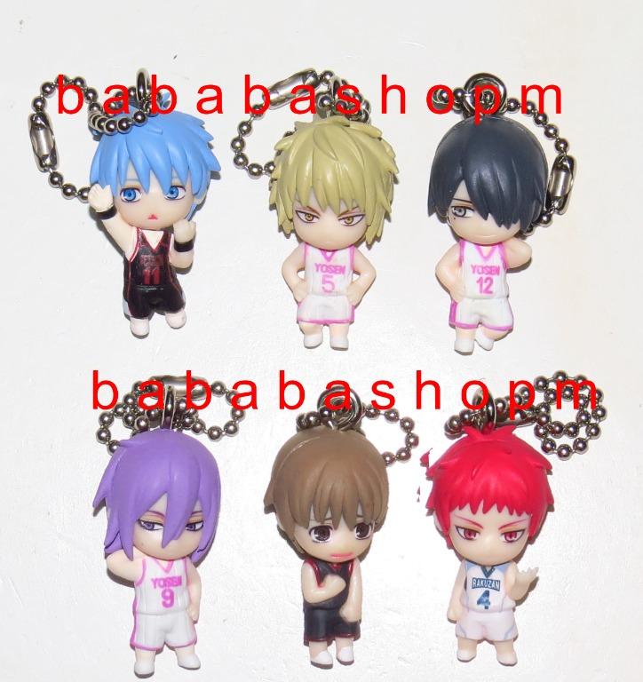Bandai 黑子的籃球扭蛋全新套裝5q 匙扣 一套6隻連6張蛋紙 匙鍊匙鑽沒有生銹 興趣及遊戲 玩具 遊戲類