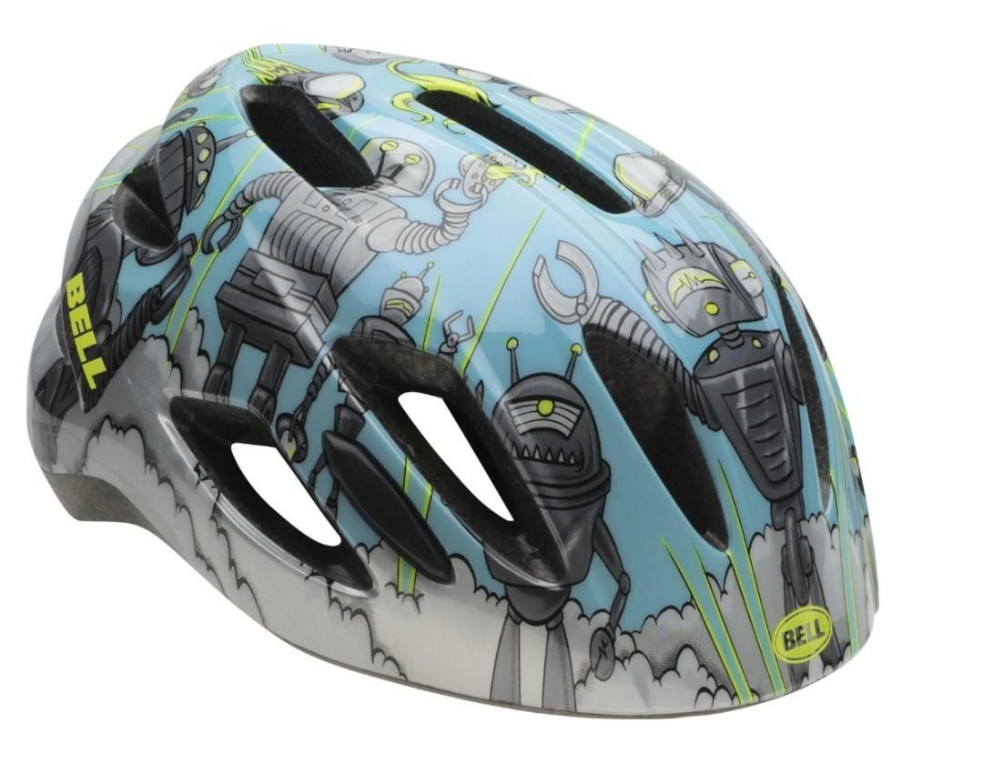 Bell ZIPPER Helmet Kid s White glacier Blue Robo Gogo