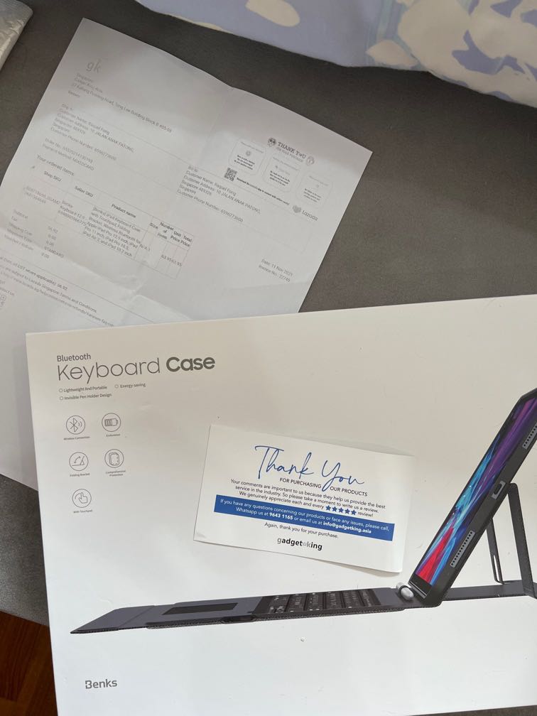 Benks iPad 12.9 Pro Keyboard Case, Mobile Phones & Gadgets, Tablets