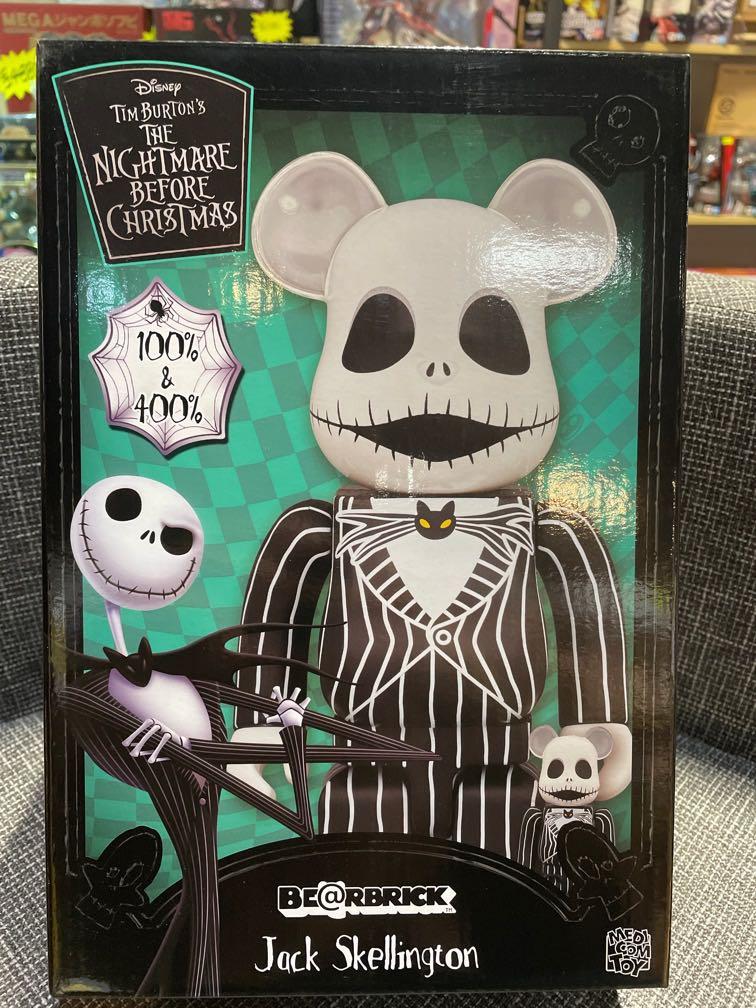 Be@rbrick Bearbrick 400% +100% Jack Skellington Disney the