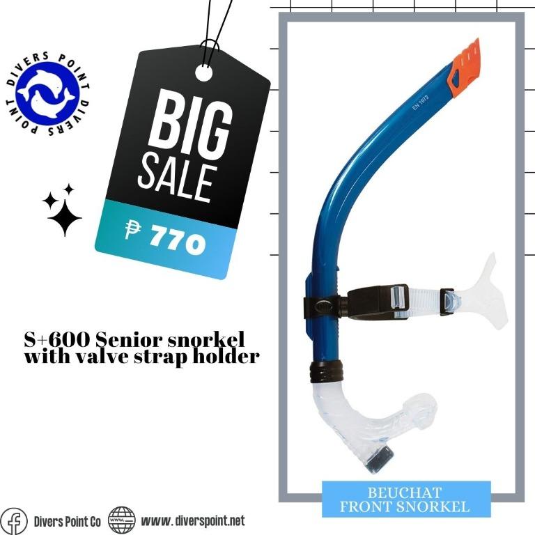 BEUCHAT S+600 SENIOR FRONT SNORKEL, Sports Equipment, Sports 