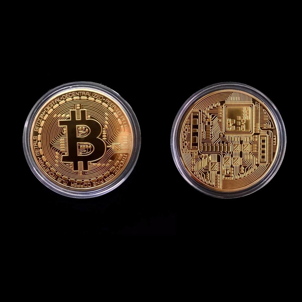 Bitcoin Gold/Silver Plated BTC Token Cryptocurrency Commemorative, Hobbies  & Toys, Memorabilia & Collectibles, Currency on Carousell