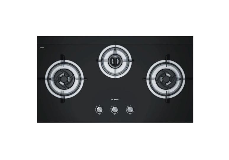 BOSCH PBD9331SG 90CM 3 BURNER GLASS GAS HOB, TV & Home Appliances
