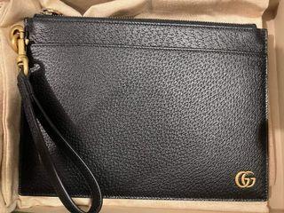 Brand New Authentic Gucci GC Marmont Leather Pouch/Clutch