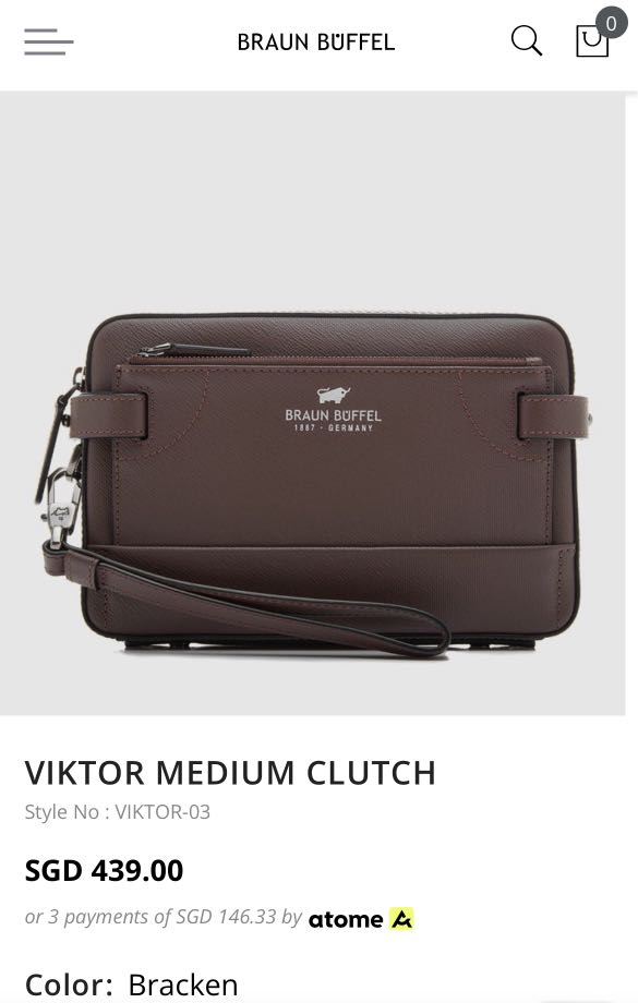 Braun buffel clutch bag outlet