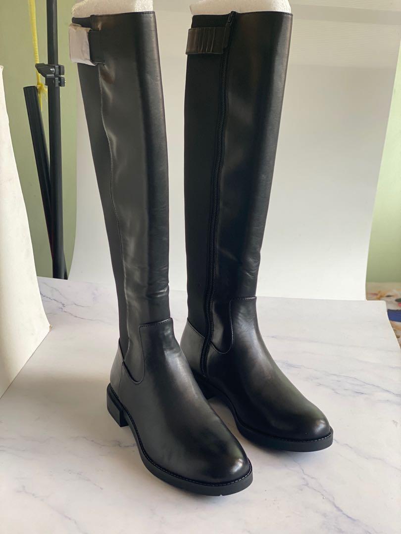 Calvin Klein Knee-High Boots, Women's Fashion, Footwear, Boots on Carousell
