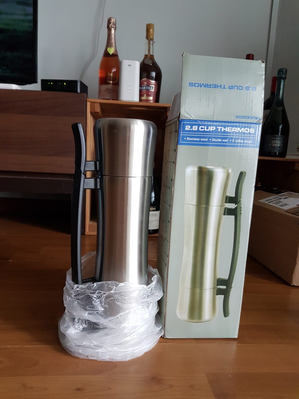 Camping/holiday Thermal Flask with 2 cups, TV & Home Appliances
