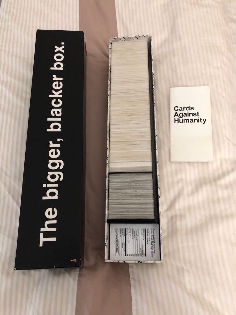 Cards Against Humanity The bigger, blacker box, Hobbies & Toys, Toys