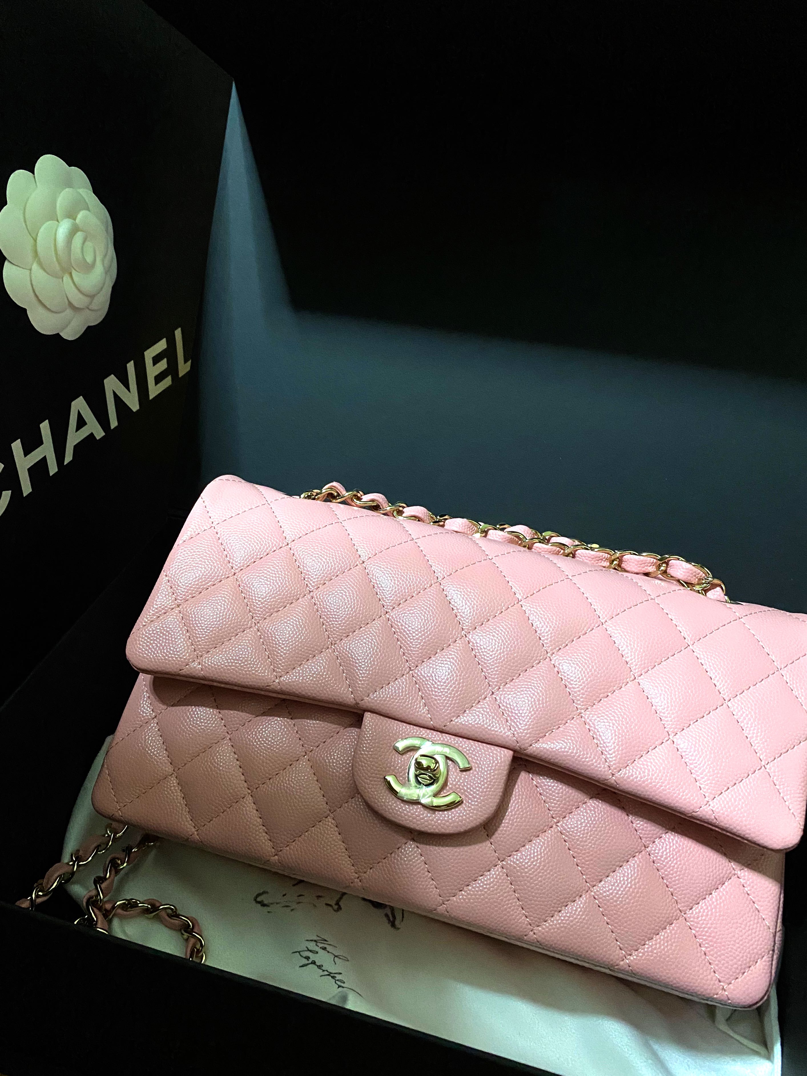 hot pink quilted chanel bag