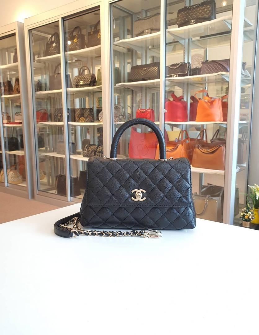 Chanel Coco Handle Small Microchip, Luxury, Bags & Wallets on Carousell
