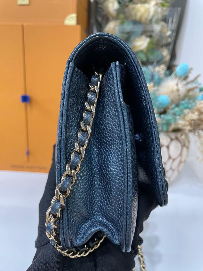 Chanel Wallet On Chain Calf Blue