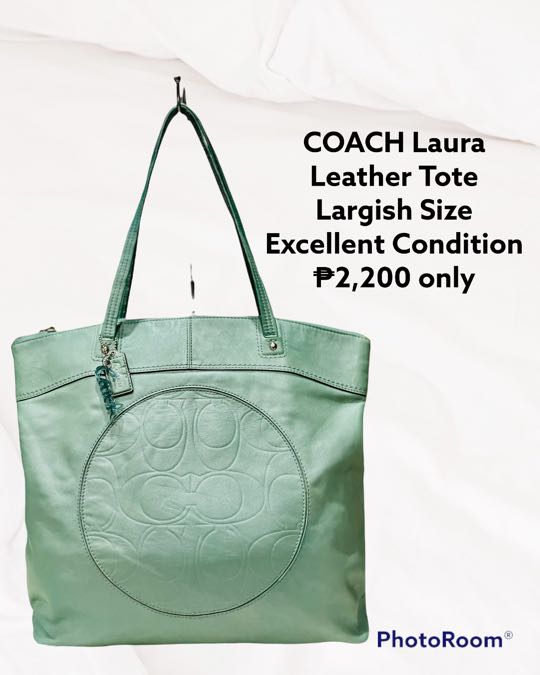 COACH Laura Leather Tote Bag Women s Fashion Bags Wallets
