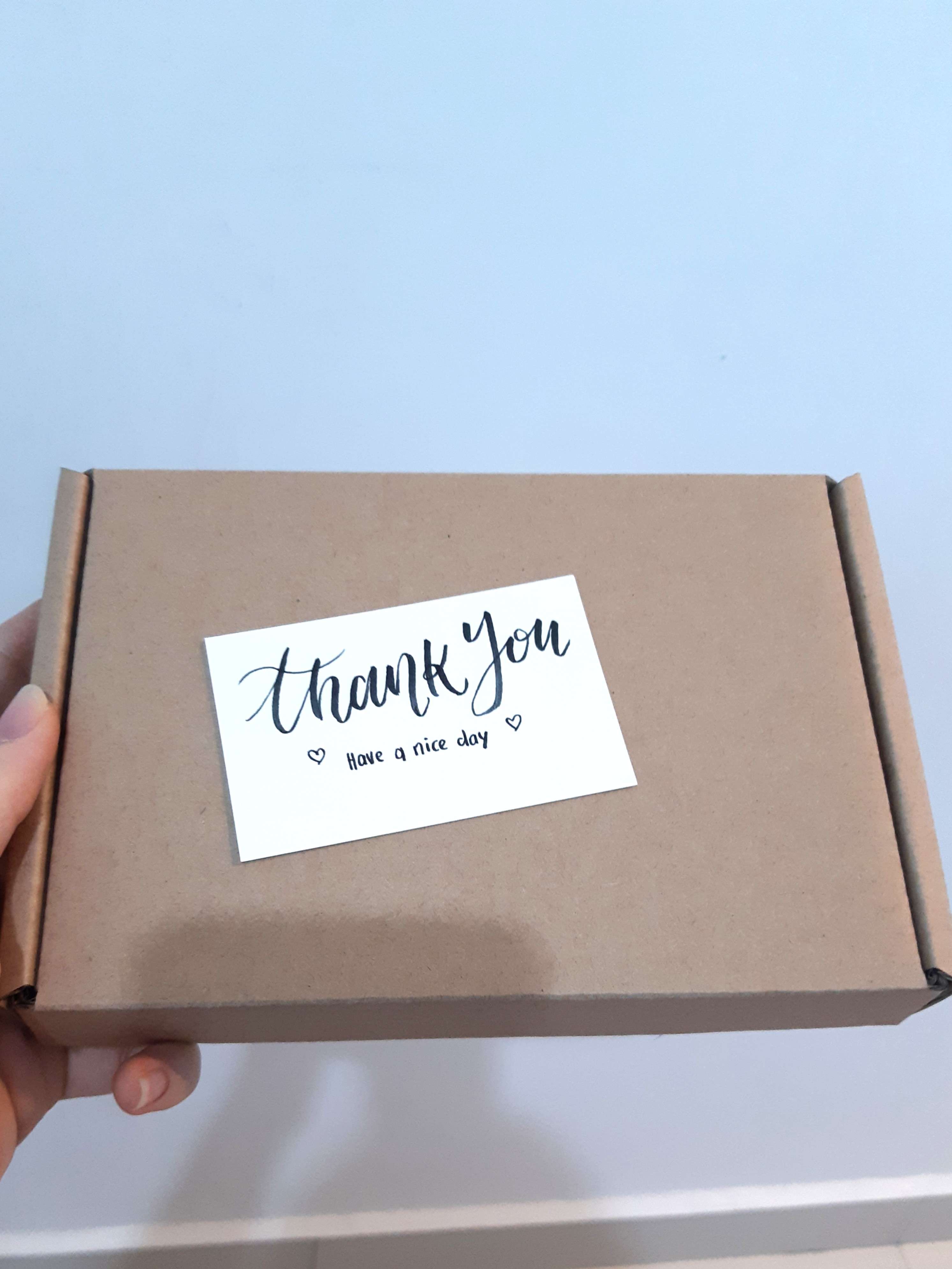 Custom box gift box with handwritten card, Hobbies & Toys, Stationery ...