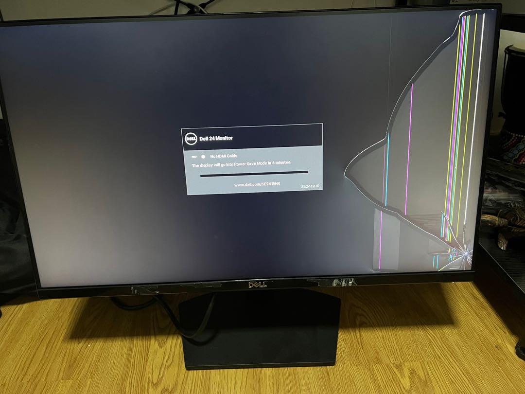 Dell Monitor - cracked screen, Computers & Tech, Laptops & Notebooks on ...