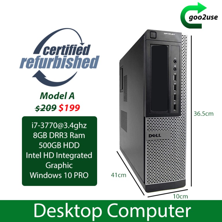 Dell Optiplex i73770 Desktop Computer, Computers & Tech, Desktops on