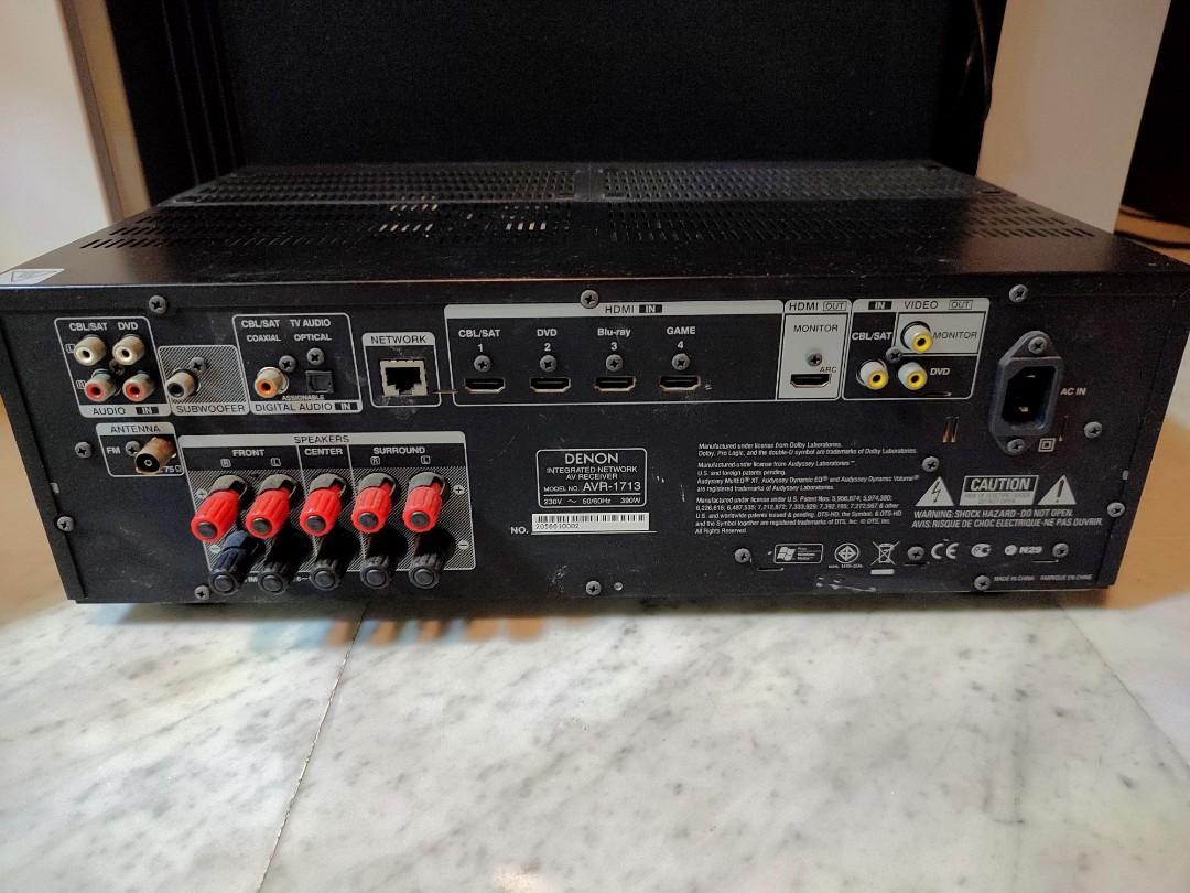 Denon Amplifier SVR1713 (Not working), Audio, Soundbars, Speakers