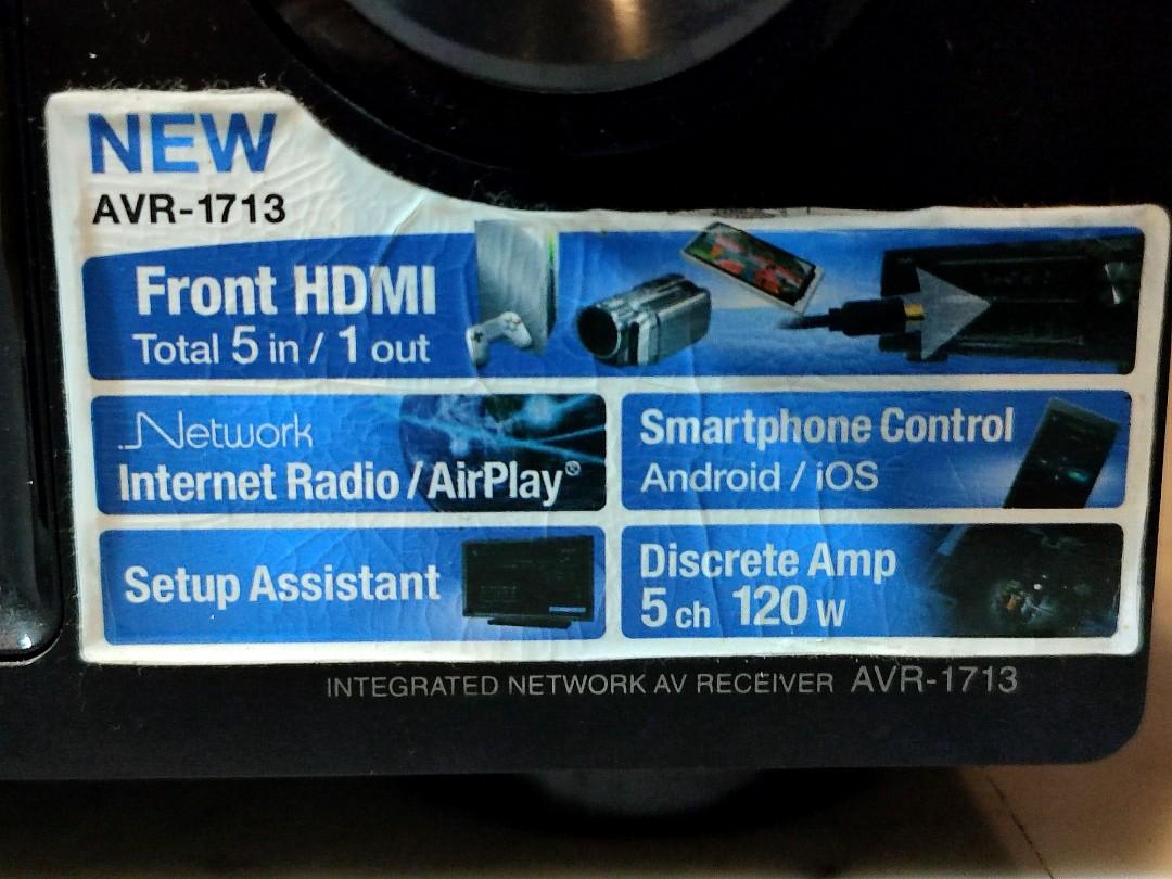 Denon Amplifier SVR1713 (Not working), Audio, Soundbars, Speakers