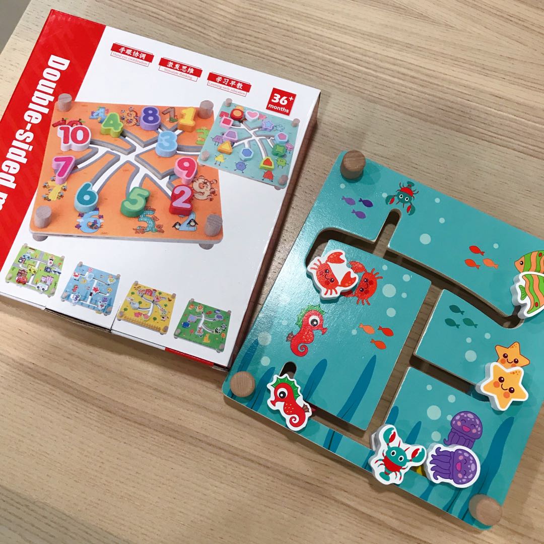 Double-sided Maze, Hobbies & Toys, Toys & Games on Carousell