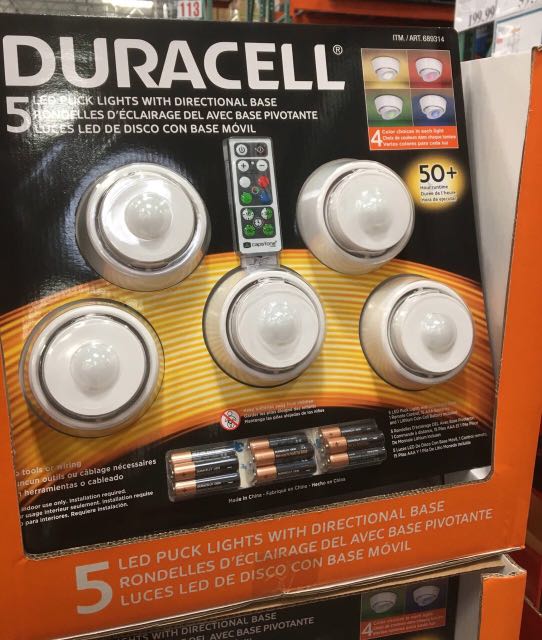 Led puck lights hot sale costco