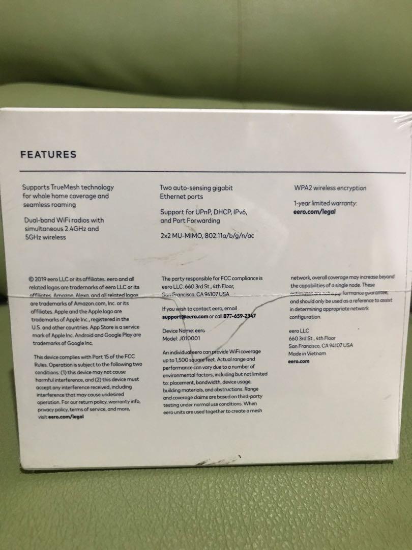 Eero wifi system Access point mesh, Computers & Tech, Parts