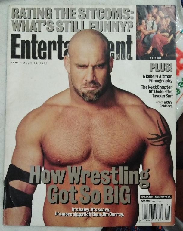 Entertainment Weekly WWF vs WCW magazine, Hobbies & Toys ...