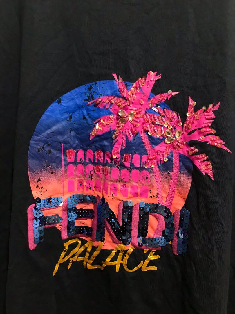 Fendi palace blue cotton T shirt