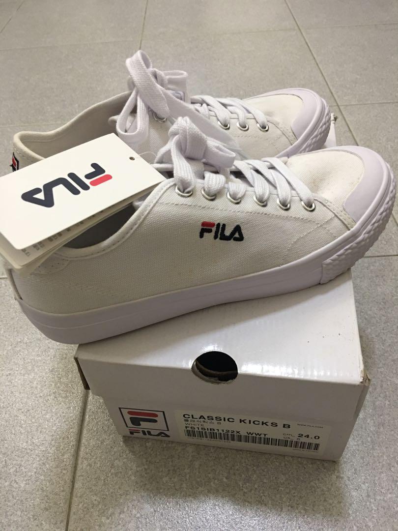 Fila classic white sneakers clearance