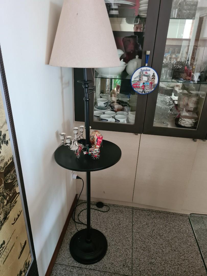 Floor Lamp With Built In Table Furniture Home Living Lighting Fans On Carou Floor Lamp With Built In Table, Floor Lamp With Built In Table