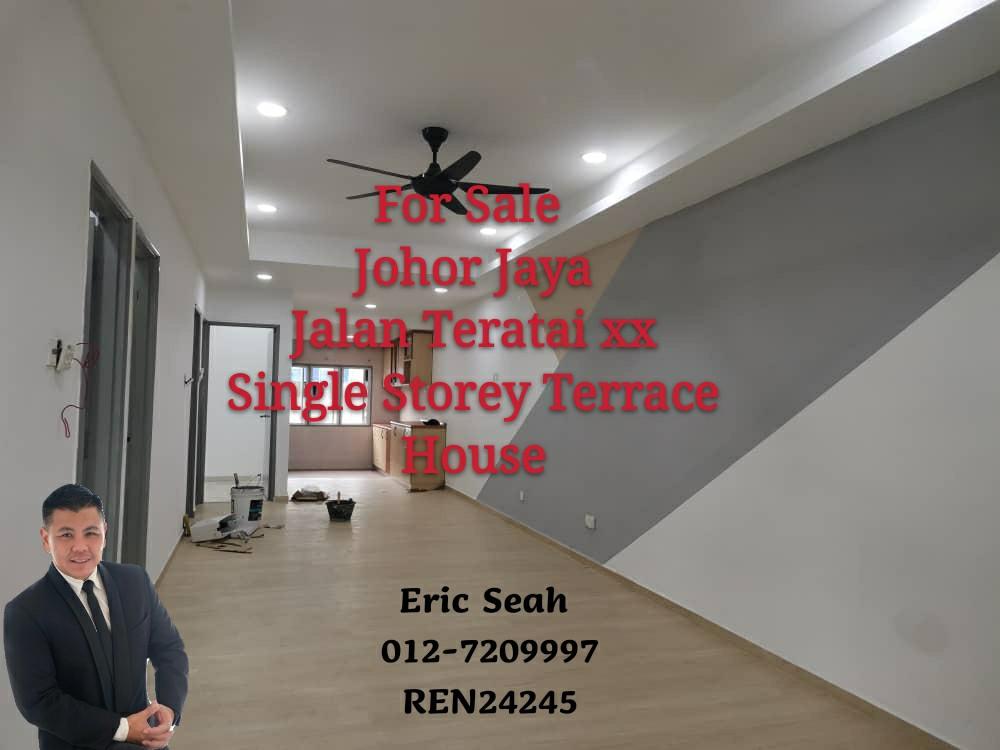 For Sale - (JY) Johor Jaya, Jalan Teratai xx Single Storey Terrace ...