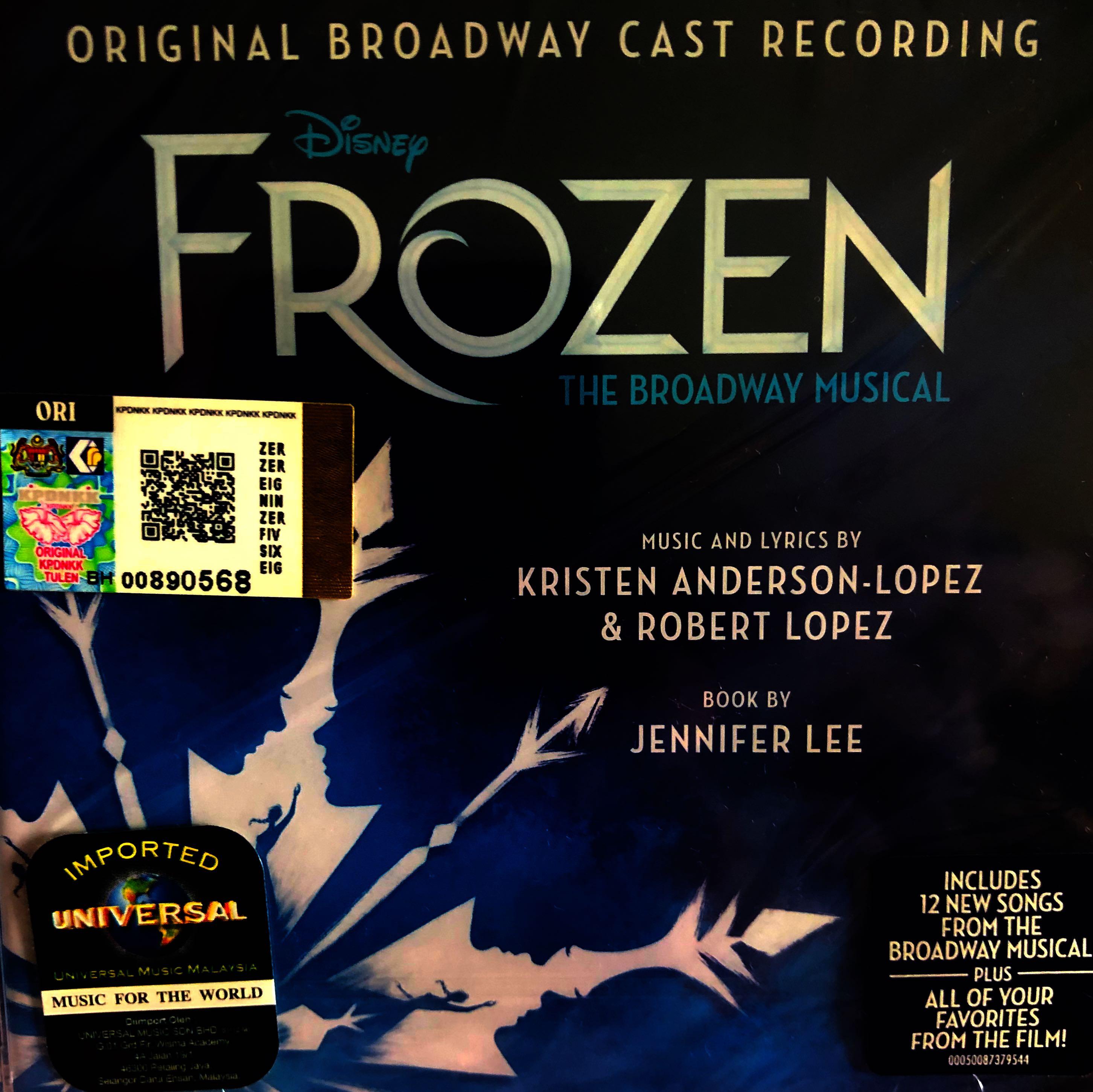 FROZEN BROADWAY MUSICAL Hobbies Toys Music Media CDs DVDs