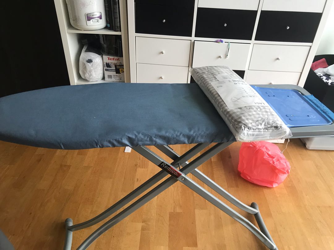 Full size ironing board + new cover, Furniture & Home Living, Cleaning
