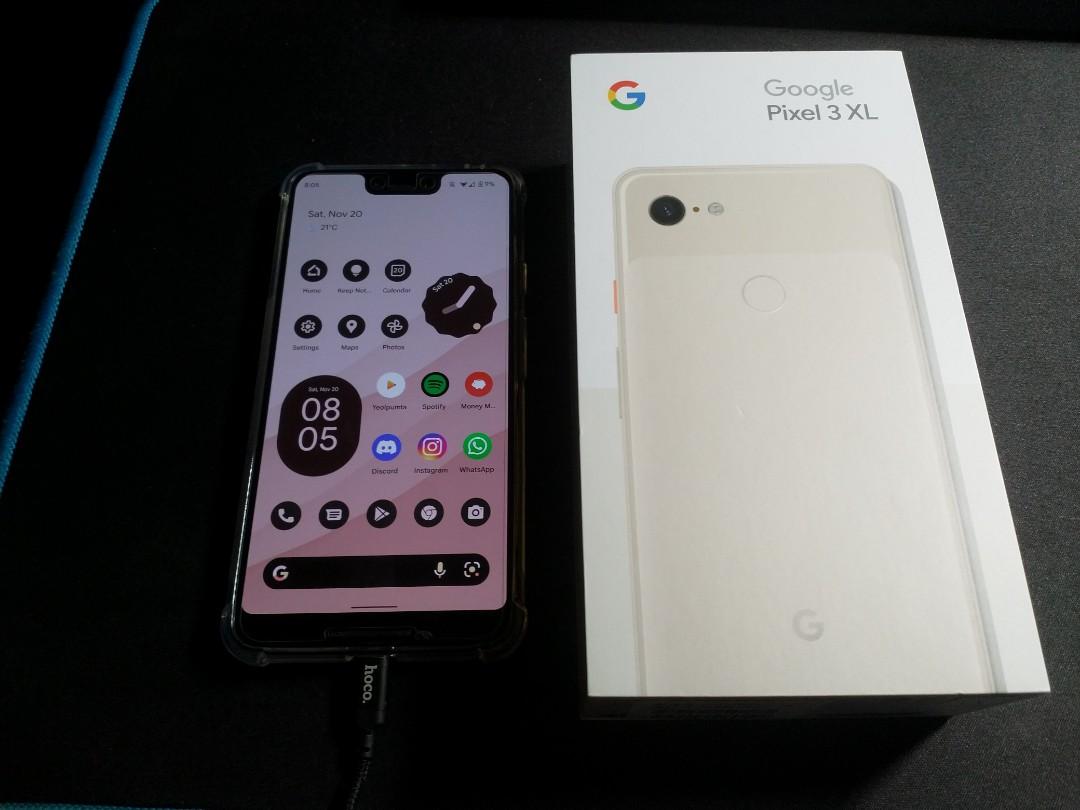Google Pixel 3 XL 128gb Not Pink 粉紅（連盒）（睇詳情）, 手提電話