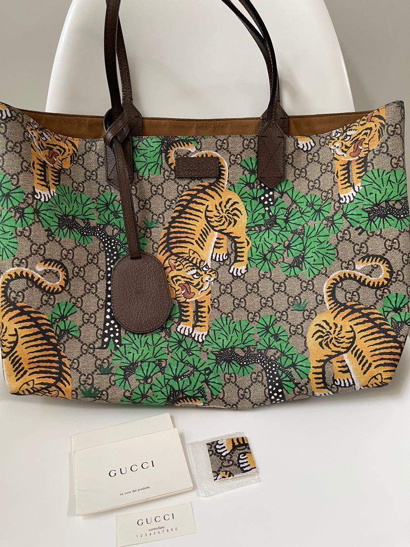 Gucci bengal tiger tote on sale